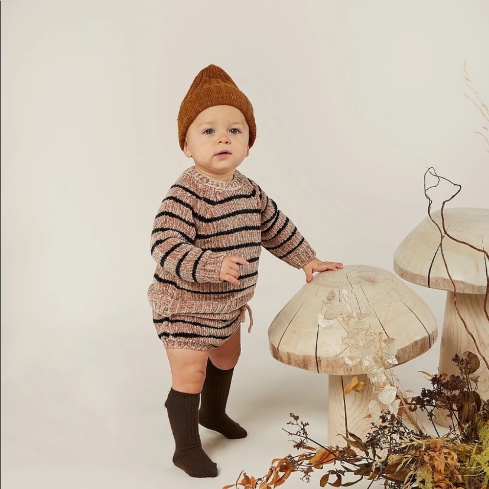 Rylee + Cru Chenille Striped Sweater Excellent Condition
